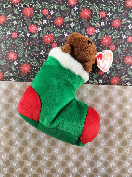 Vintage TY Beanie Baby - Stockings the Teddy Bear - November 26, 2003