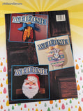 Vintage 1995 Leisure Arts Holiday Doors Plastic Canvas Softcover Booklet Like New