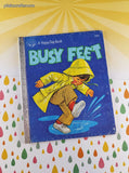Vintage 1981 Happy Day Book: Busy Feet Hardcover