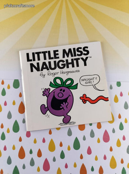 Vintage 1984 Little Miss Naughty by Roger Hargreaves Miniature Softcover