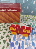 Vintage Avon Christmas Train Cookie Car Ornament Like New in Open Box