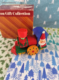 Vintage Avon Christmas Train Engine Ornament Like New in Open Box