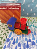 Vintage Avon Christmas Train Engine Ornament Like New in Open Box