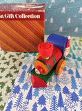 Vintage Avon Christmas Train Engine Ornament Like New in Open Box