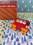 Vintage Avon Christmas Train Caboose Ornament Like New in Open Box