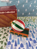 Vintage Avon Christmas Train Ornament Car Like New in Open Box