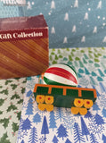 Vintage Avon Christmas Train Ornament Car Like New in Open Box