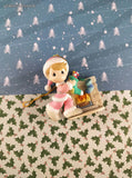 Vintage 1996 Christmas Precious Moments Hanging Stockings Plastic Ornament