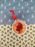 Vintage 1998 Santa at the Map 100th Anniversary Happy Holidays From Eckerd Ceramic Ornament