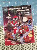Vintage 1988 American School of Needlework Christmas Tree Ornaments Plastic Canvas Softcover Booklet Like New