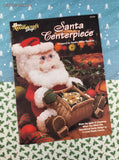Vintage 1995 The Needlecraft Shop Santa Centerpiece Plastic Canvas Softcover Booklet Like New