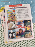Vintage Plastic Canvas World Christmas Holiday Softcover Magazines Set/5, Like New