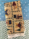 Vintage Christmas Frosty Friends Teddy Bears Teresa Kogut Fabric Remnant, 2-1/2 yd x 42" W, Clean