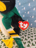 Vintage 1993 TY Beanie Baby Penguin, Waddlesworth, Like New