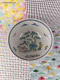 Vintage Isco JAPAN Hand Painted Floral Birds Small Bowl, Like New