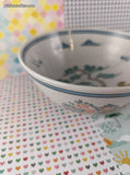 Vintage Isco JAPAN Hand Painted Floral Birds Small Bowl, Like New