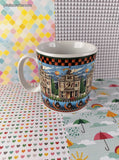 Vintage 2000 Sakura Debbie Mumm Haunted House Coffee Mug, Like New