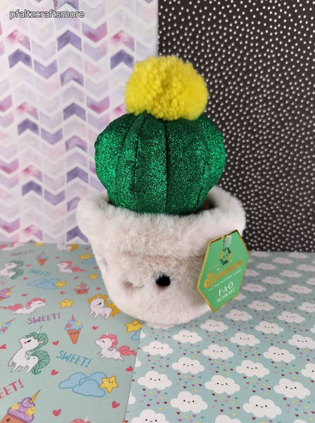 FAO Schwarz Sparklers Christmas Cactus Plush 7.5" NWT