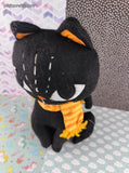 Target Hyde & EEK! Boutique Fall Halloween Black Cat w/Scarf 12" NWOT