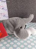 FAO Schwarz Gray & White Husky Stuffed Animal Plush Adopt A Pets 15" NWT