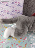 FAO Schwarz Gray & White Husky Stuffed Animal Plush Adopt A Pets 15" NWT
