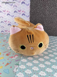 Orange Cat Plush Pillow, Kawaii Cat Stuffed Animal 8" NWOT