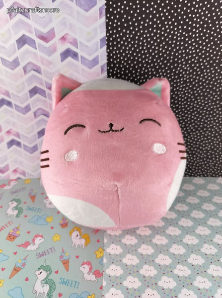 Squishmallows Pink & White Kitty Cat Plush 7.5", NWOT