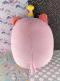 SQEQE Birthday Cat Plush with Cake Unicorn Cat Stuffed Animal Plush NWOT 12"