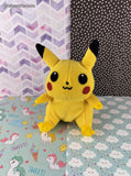 Vintage 1998 Pokemon Hasbro Pikachu Beanie Bean Bag Plush Toy