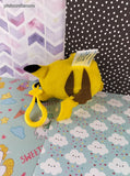Vintage 1998 Pokemon Pikachu Plush Keychain Zipper Pull