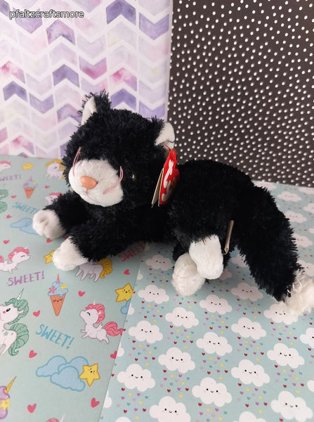 Vintage TY Beanie Baby - Booties the Black Cat - March 26, 2002