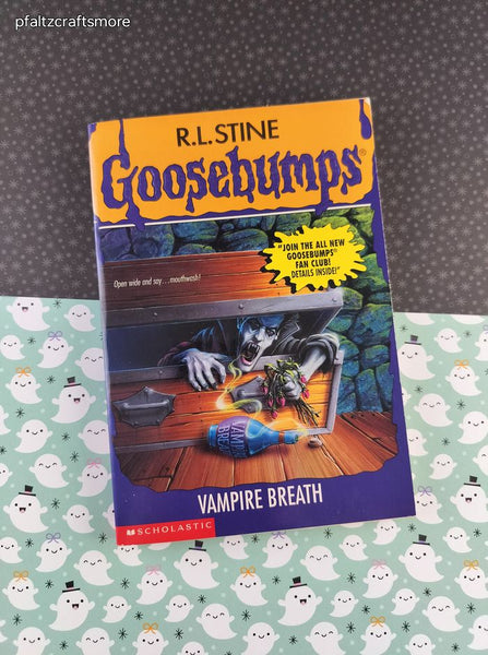 VTG 1996 1st Printing R.L. Stine Goosebumps #49, Vampire Breath Softcover