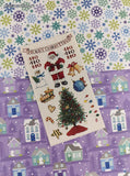 Vintage Susan Branch Merry Christmas Santa Claus #12730 Full Sticker Sheet, Unused