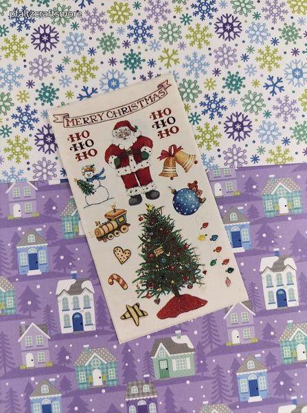 Vintage Susan Branch Merry Christmas Santa Claus #12730 Full Sticker Sheet, Unused