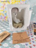 Vintage 1985 Precious Moments Baby Birthday 2 y/o Ceramic Pastel Seal OPEN BOX