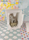Vintage 1985 Precious Moments Baby Birthday 1 y/o Ceramic Pastel Little Lamb OPEN BOX