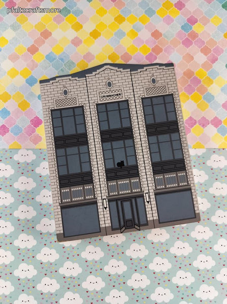 Vintage 1996 The Cat's Meow The Bon Ton Department Store York, PA Wooden Block