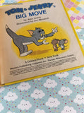 VTG 1985 Golden Tell-A-Tale Book, Tom & Jerry's Big Move Hardcover