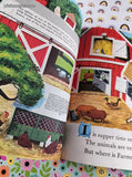 Vintage 1970 Little Golden Book: The Animals of Farmer Jones Hardcover