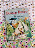 Vintage 1954 Little Golden Book: Walt Disney's Donald Duck's Toy Sailboat Hardcover