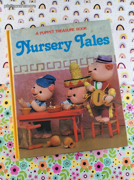 Vintage 1977 Nursery Tales: A Puppet Treasure Book Grosset & Dunlap Hardcover