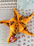 Vintage TY Beanie Baby - Wish, Starfish - December 5, 2002 LIKE NEW