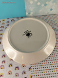 RARE Vintage Cambridge Potteries Hand Painted Collection White Bouquet Salad Plate 8.25", Like New