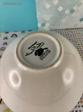 RARE Vintage Cambridge Potteries Hand Painted Collection White Bouquet Soup Bowl 7.25", Like New