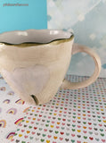 RARE Vintage Cambridge Potteries Hand Painted Collection White Bouquet Large Coffee/Tea Mug 4", Like New