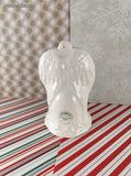 Vintage Pfaltzgraff Winterberry Christmas Angel Ceramic Ornament *Missing Inside Bell*