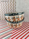 Vintage Folk Craft Gingerbread Men by Tienshan Soup/Cereal Bowls Set/2, Nice & Clean