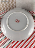 Vintage Rubel & Co Christmas Holiday Ties JAPAN Cookie Plate w/Tea Cups Set/2