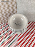 Vintage Pfaltzgraff Winter Frost Snowy Polar Bears Sauce Dip Bowls Set/4, Like New