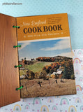 Vintage 1968 Fine Old New England Recipes Wooden Hardcover